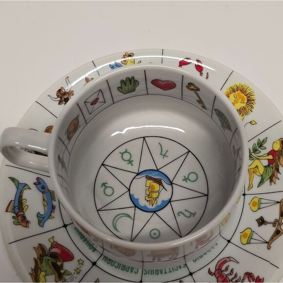 Vintage Fortune Telling Cup & Saucer International Collectors Japan - Picture 2 of 8